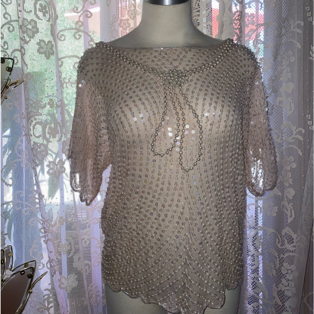 Stunning vintage beaded top